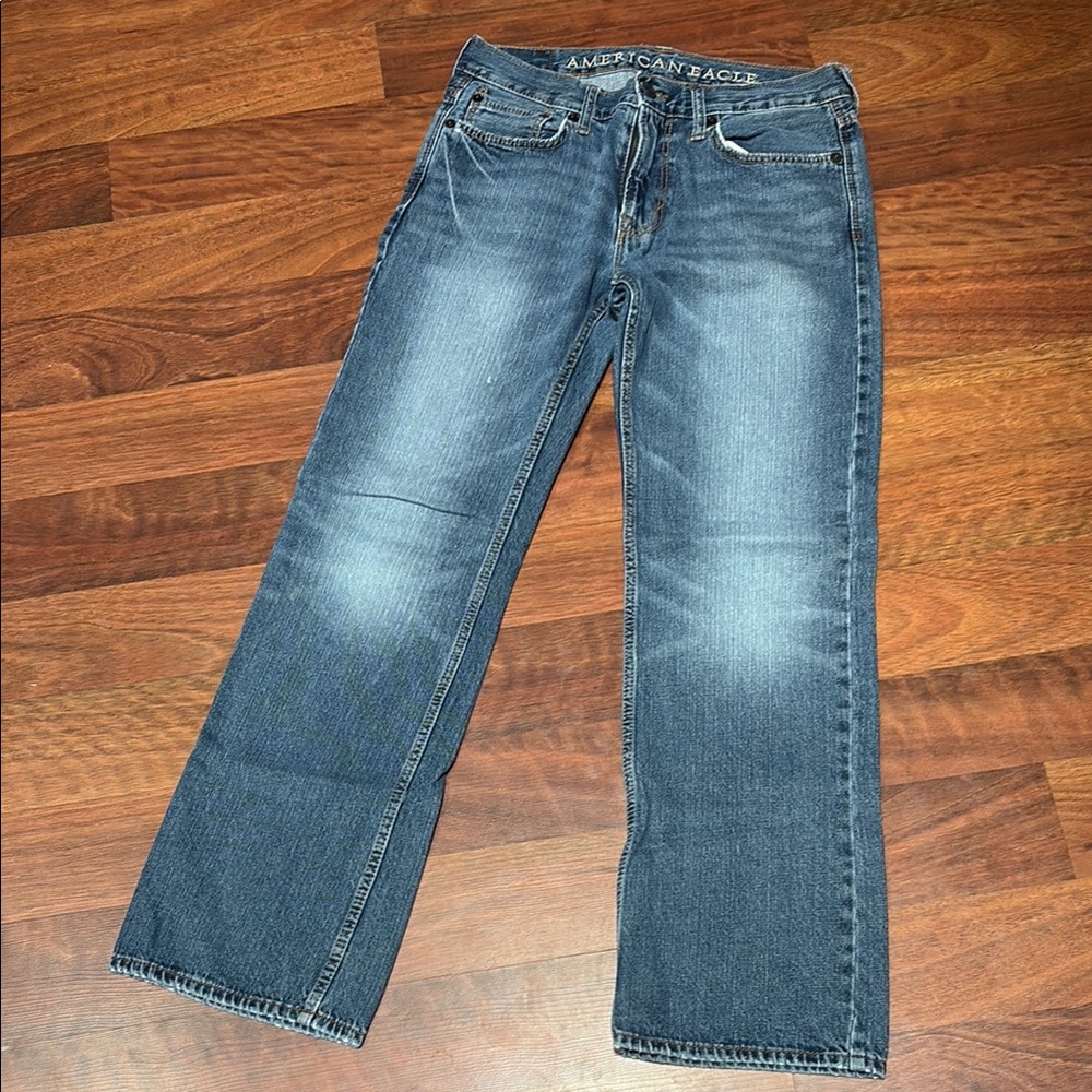 American Eagle Outfitters Blue Straight Jeans Classic Style